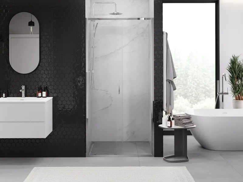 Mexen Exo drzwi prysznicowe rozsuwane 125 cm, transparent, chrom - 8151-125-000-01-00