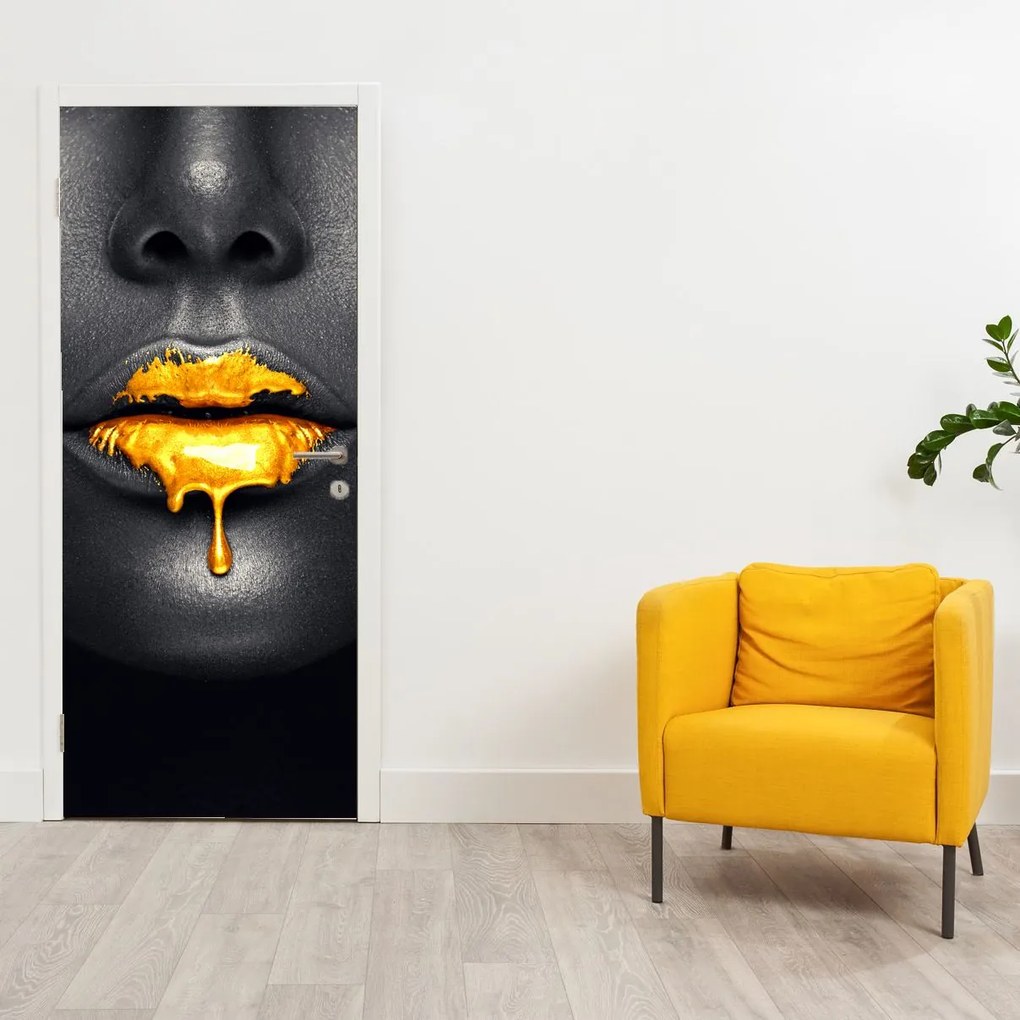 Fototapeta na drzwi - Usta kobiety (95x205cm)