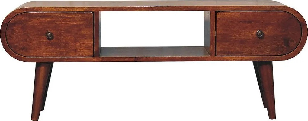 Artisan Furniture Solid Wood Mebel pod telewizor z drewna kasztanowego London