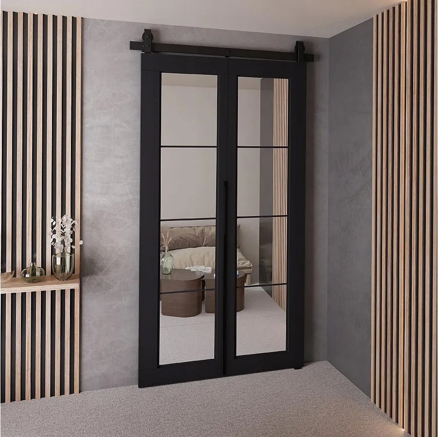 Drzwi Przesuwne QUDIO M5 Czarny 90