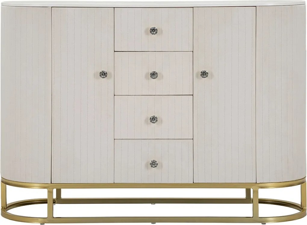 Mobilny Montpellier Kremowy 120X40X85 cm