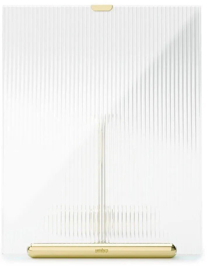 Szklana ramka stojąca w kolorze złota 19x23 cm Flute – Umbra