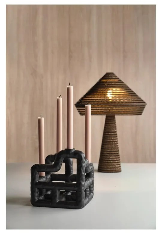 Czarna lampa stołowa (wysokość 54 cm) Alk – Villa Collection