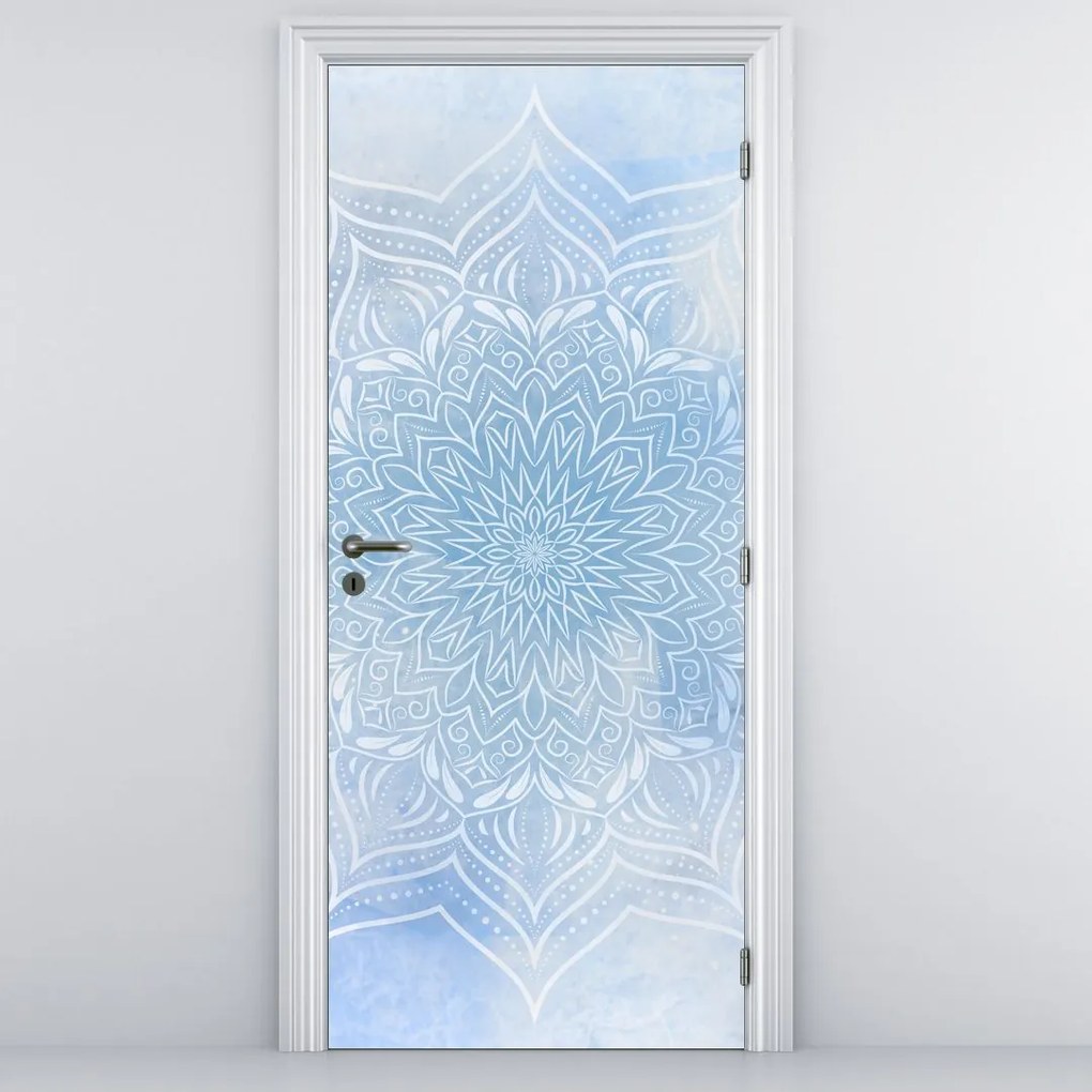 Fototapeta na drzwi - Zimowa mandala (95x205cm)