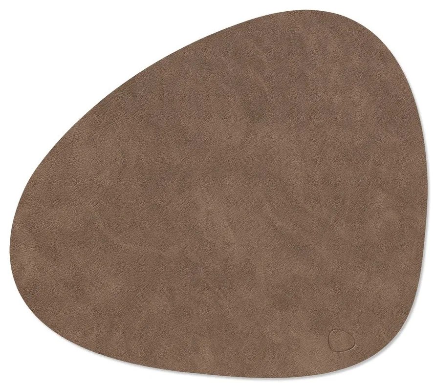 Mata stołowa ze skóry ekologicznej 37x44 cm Curve L Double Cloud – LIND DNA