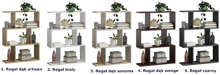 Regał Skandynawski Biały G7-L38