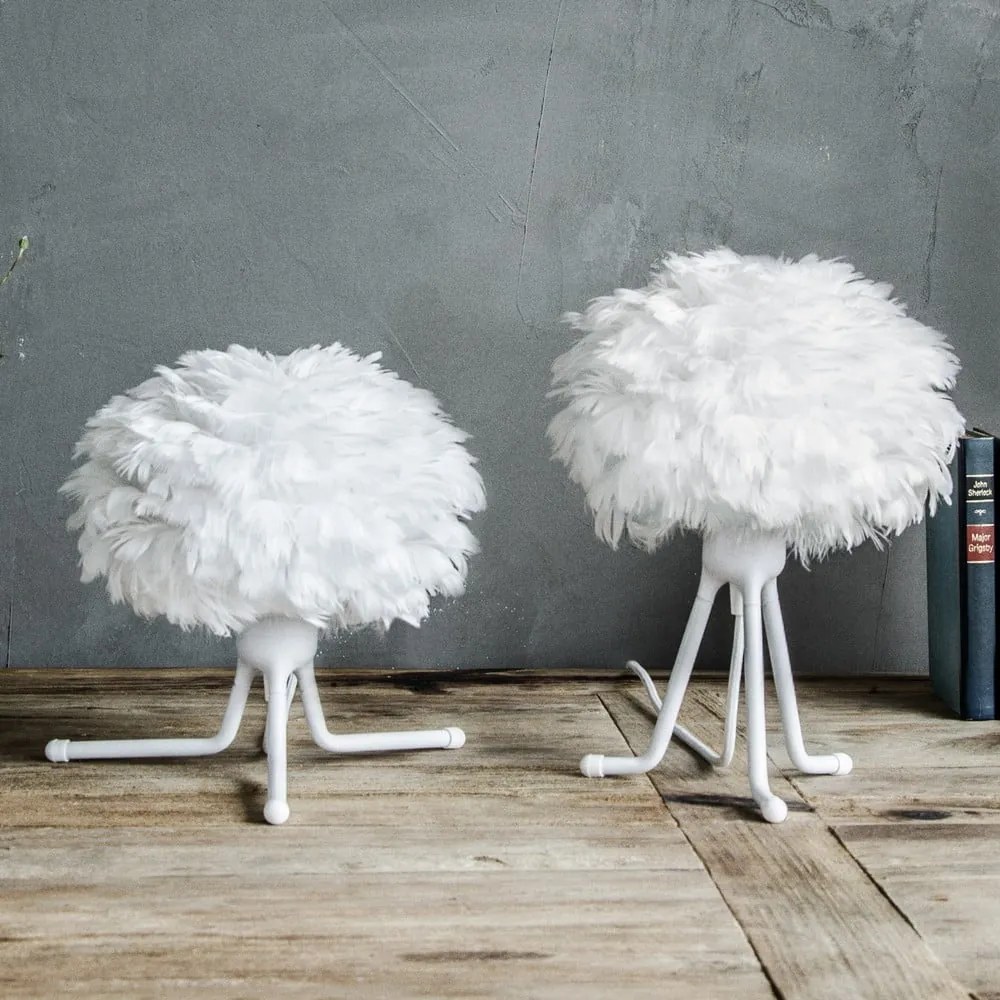 Biały regulowany trójnożny stojak na lampę UMAGE, wys. 18,6 cm