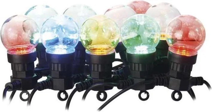 Dekoracyjny łańcuch LED do użytku zewnętrznego, 50 diod LED, 10 m, IP44, przezroczysty