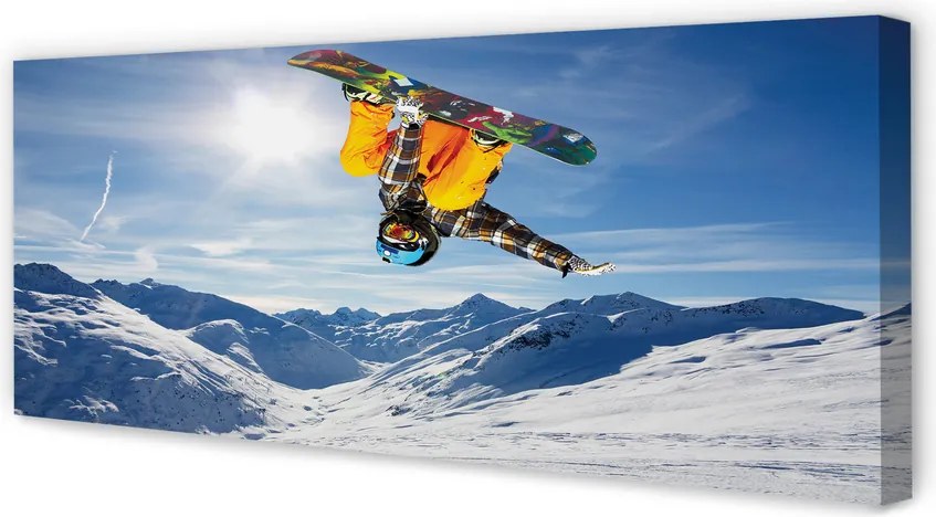 Obraz na płótnie Ekstremalny Zjazd Ze Szczytu