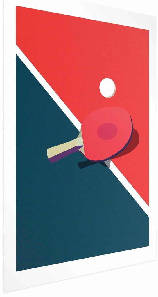 Plakat Tenis stołowy 29,7x42 cm bez ramy bez marginesu ARTGEIST B