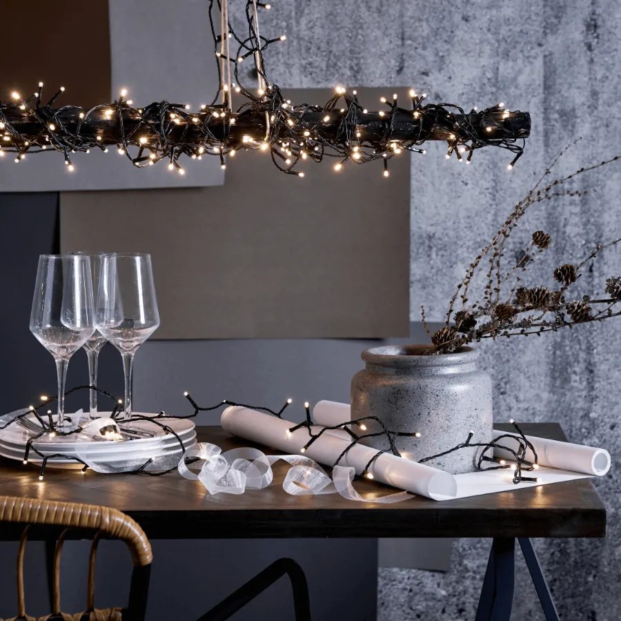 Ledowe lampki choinkowe w kolorze ciepłej bieli