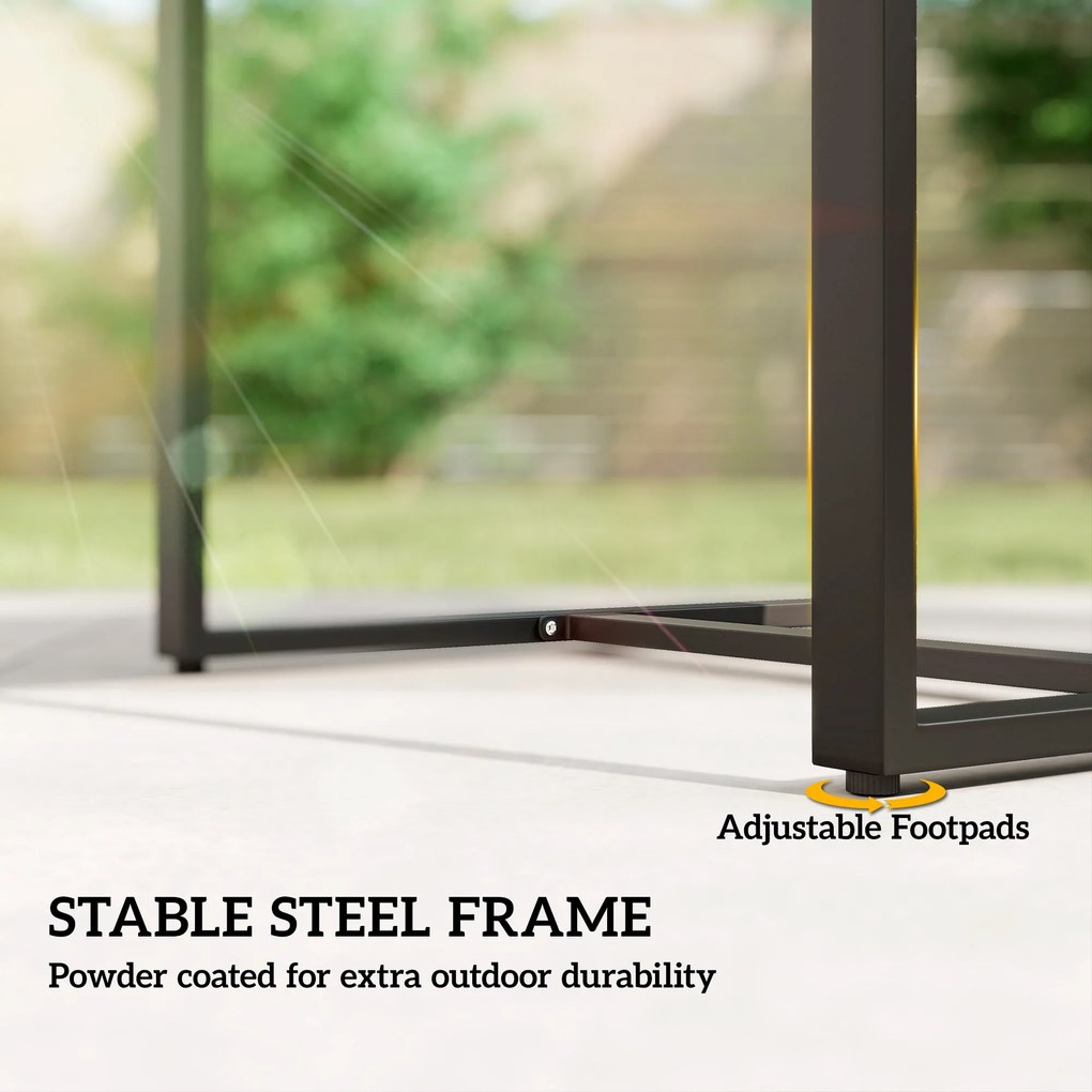 Outsunny Zestaw bistro z rattanu, 3-częściowy zestaw mebli ogrodowych z 2 krzesłami, stolik kawowy, odpinane poduszki, kremowo-biały | Aosom PL