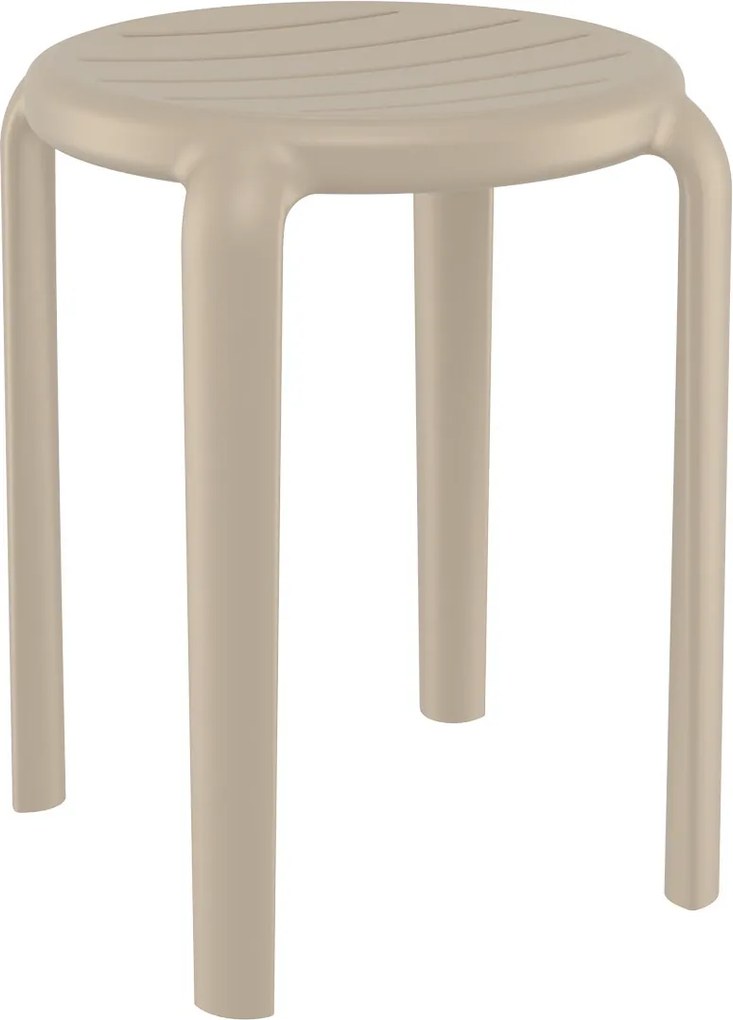 Plastikowy taboret do domu i kawiarni Tom Bar 45