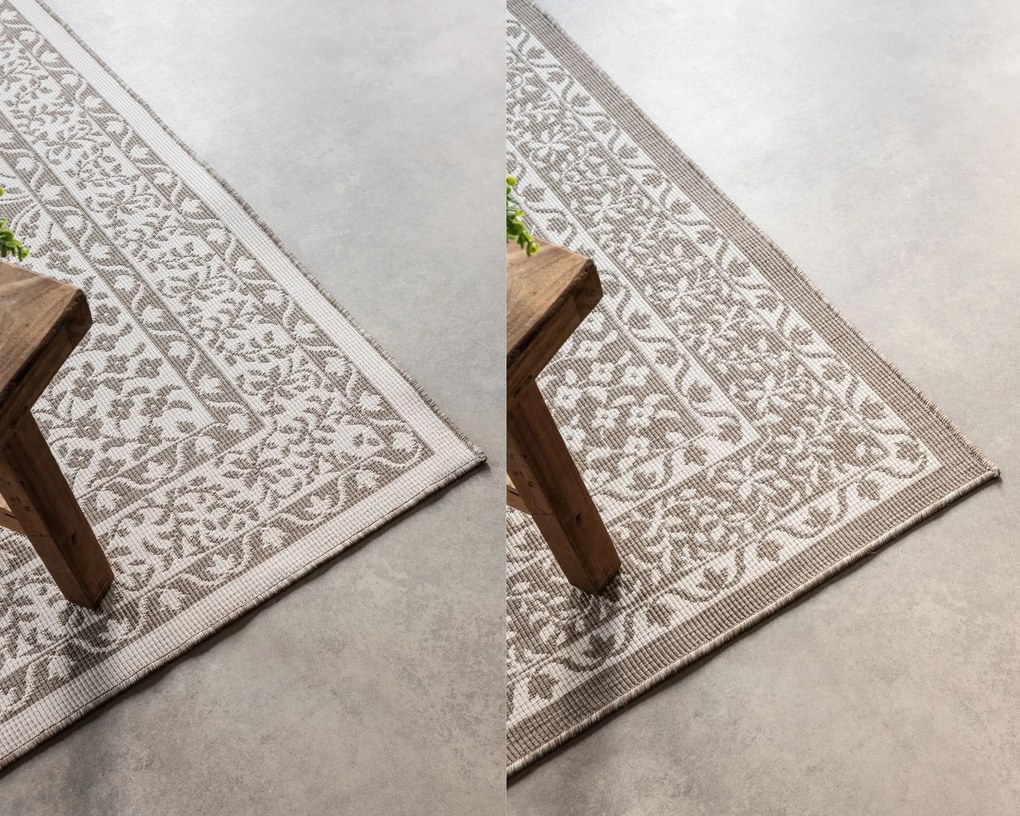 Dywan dwustronny zewnętrzny Gemini Alladyn brązowo-kremowy 80 cm x 150 cm