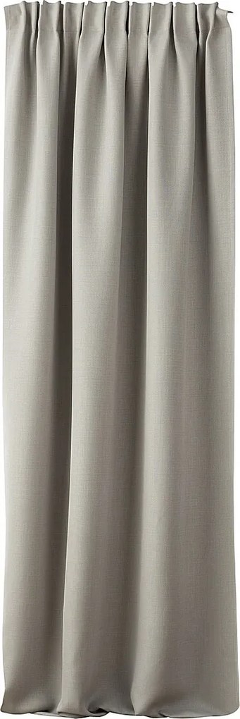 Zasłona zaciemniająca na taśmie marszczącej blackout strukturalny szary 140 x 280 cm 1 szt.