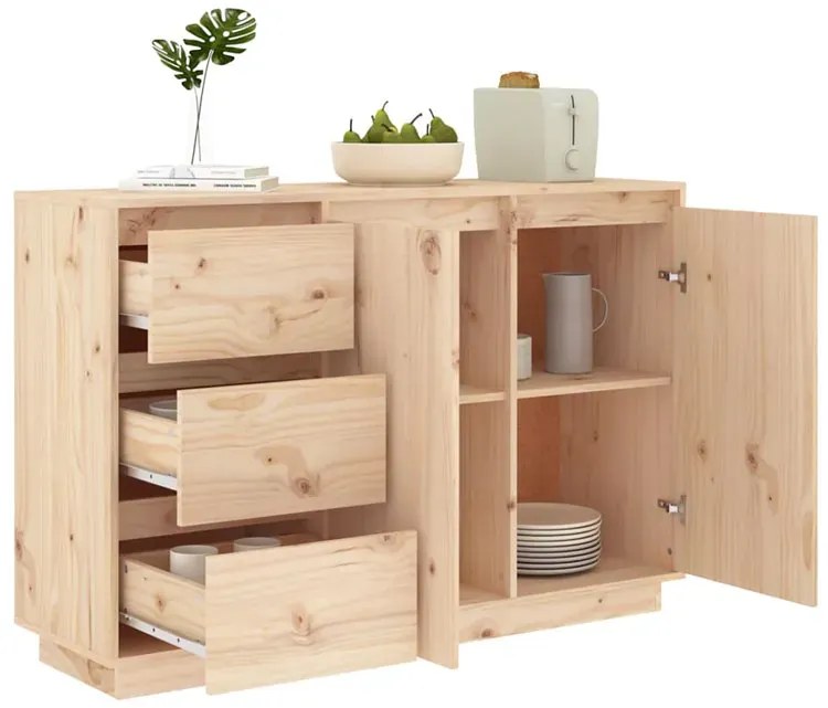 Skandynawska Komoda Drewniana Z 3 Szufladami N4-F79