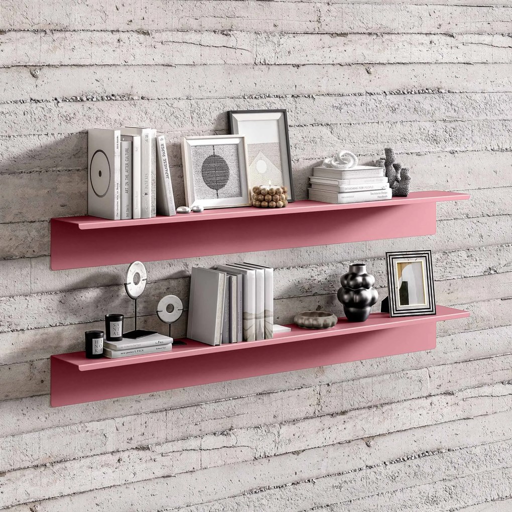 Półka wisząca JOANNE 1200 mm, Fresh Style: pudrowy róż