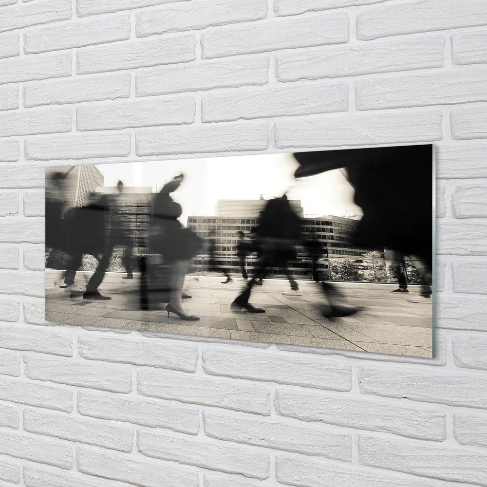 Panel nad Blat Kuchenny Tłum Ludzi w Metropolii