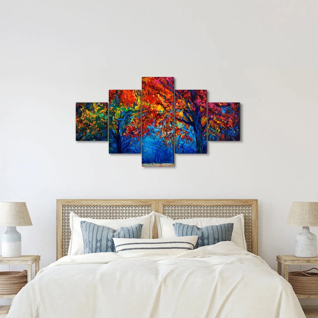 Obraz malowania natury (125x70 cm)