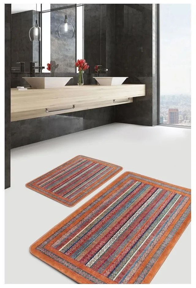 Aksamitne dywaniki łazienkowe zestaw 2 szt. 60x100 cm – Mila Home