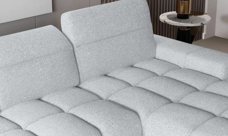 Narożnik GIANO S układ L Prawostronny z elektryczną regulacją siedziska w ktaninie AUSTIN 17 WERSAL