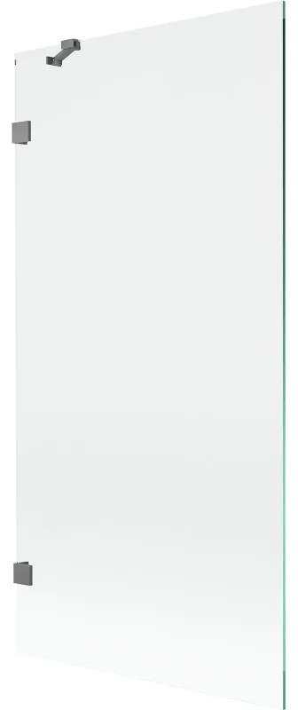 Mexen Lunar parawan nawannowy 1-skrzydłowy 90 x 150 cm, transparent, gun metal - 897-090-000-95-00