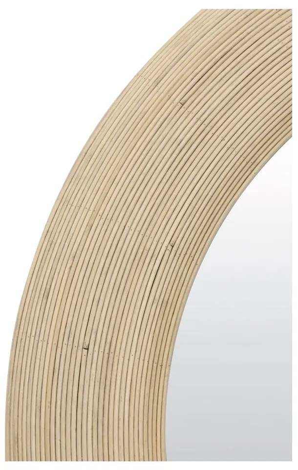 Lustro ścienne z rattanową ramą ø 109,5 cm Piedre – Light & Living
