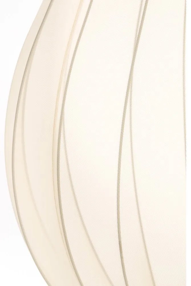Beżowa lampa wisząca z tekstylnym kloszem ø 50 cm Itela – Light &amp; Living