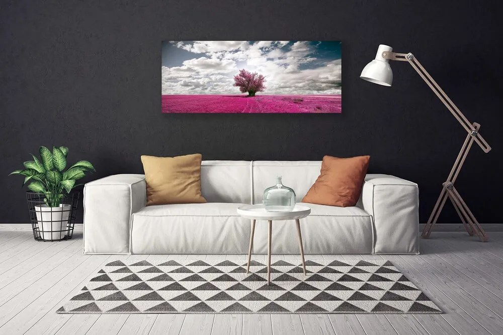 Obraz na płótnie Samotne Drzewo w Polu