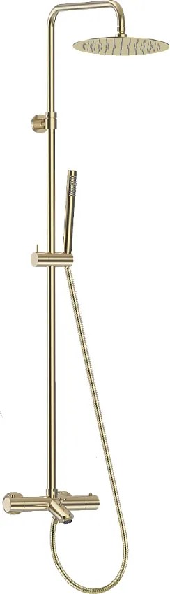 Luisa II 250 termostatyczna kolumna wannowo-prysznicowa szczotkowane złoto - Essebagno
