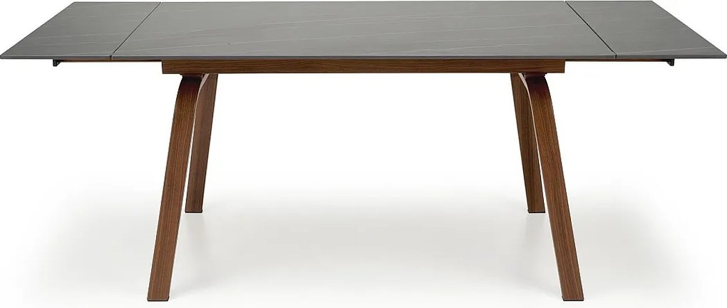 Stół rozkładany LOZANO 140(200)x82 czarny marmur/orzech