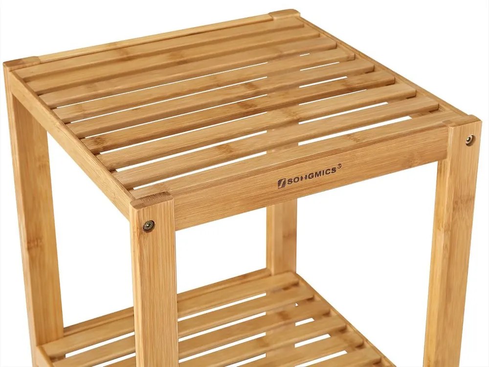 SongmicsHome Regał bambusowy GREGOR, 5 półek, 33x33x146cm, brąz