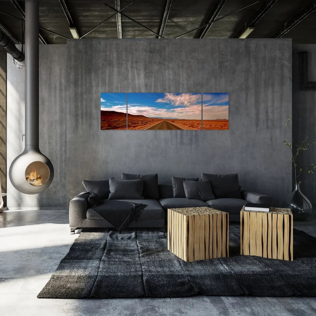 Obraz długiej drogi (170x50 cm)