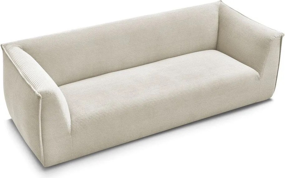 Beżowa sztruksowa sofa 242 cm Giorgia – Bobochic Paris