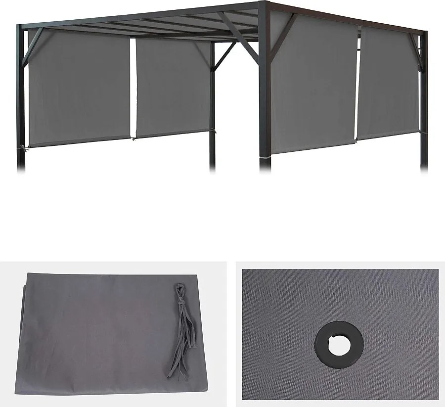 Wymiana pokrycia dachu dla pergoli Beja, Szary