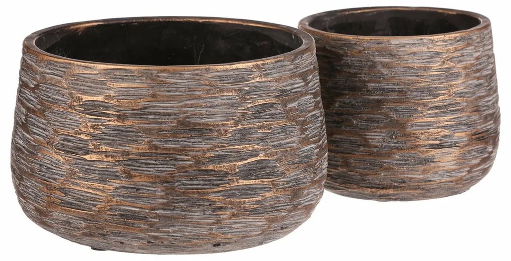 Zestaw osłonek betonowych Ryha, 2 szt., szary, wys. 13 cm