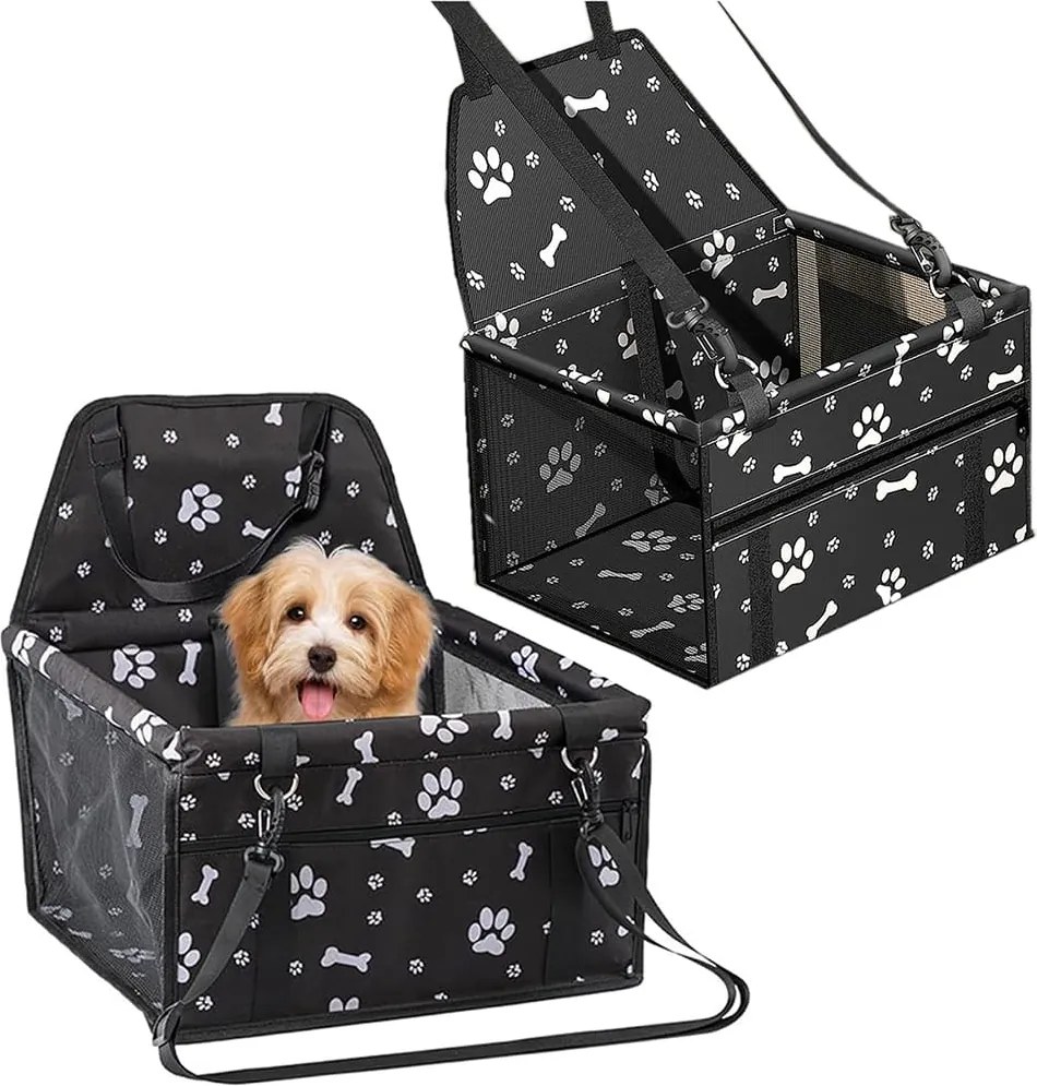 Transporter samochodowy fotelik dla psa kota czarny