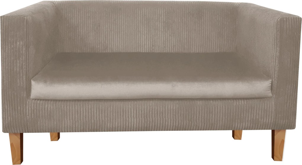 Sofa Monaco : Kolor nogi - Drewno, Kolor tkaniny - Paros2/Poso2, Typ tkaniny - Kronos/Poso, Wysokość nogi - 15 cm