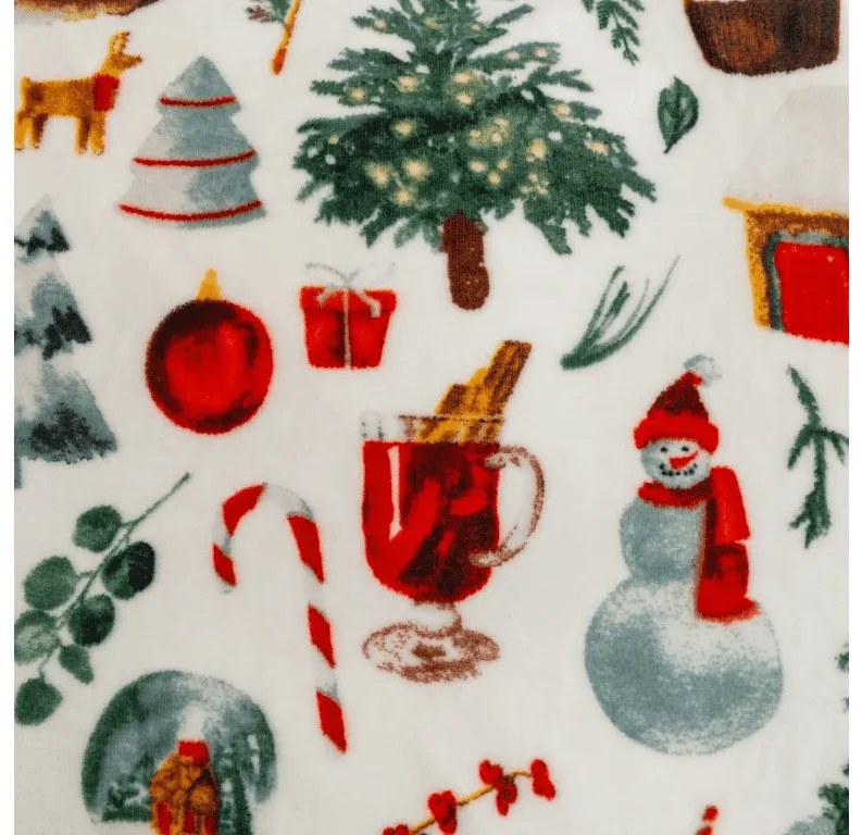 PrzytulneMieszkanie.pl PrzytulneMieszkanie.pl Pościel z mikropluszu FESTIVE MAGIC biała Rozmiar pościeli: 70 x 90 cm | 140 x 220 cm