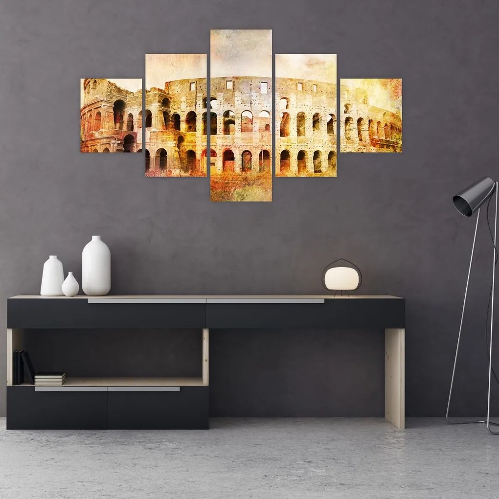 Obraz - Malarstwo cyfrowe, Koloseum, Rzym, Włochy (125x70 cm)