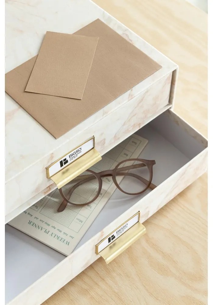 Kartonowy organizer z szufladką Birger Paper Laminate – Bigso