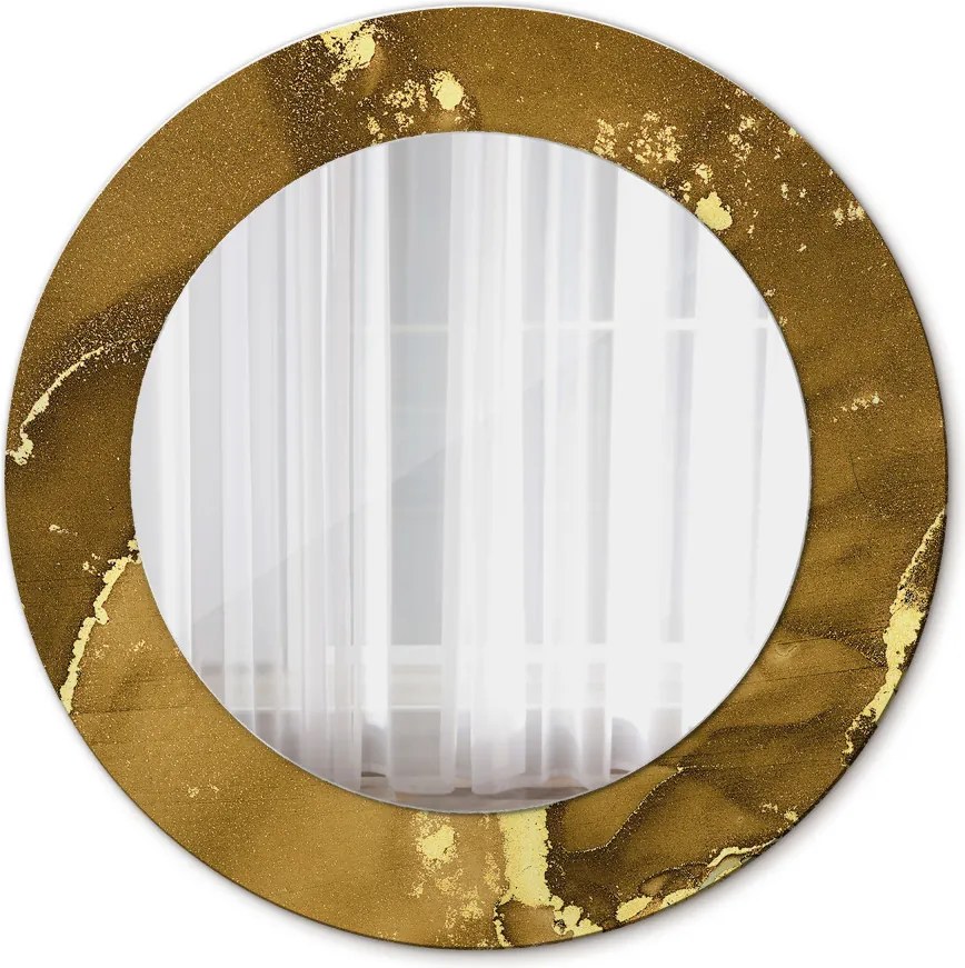Lustro dekoracyjne okrągłe Metaliczne wiry