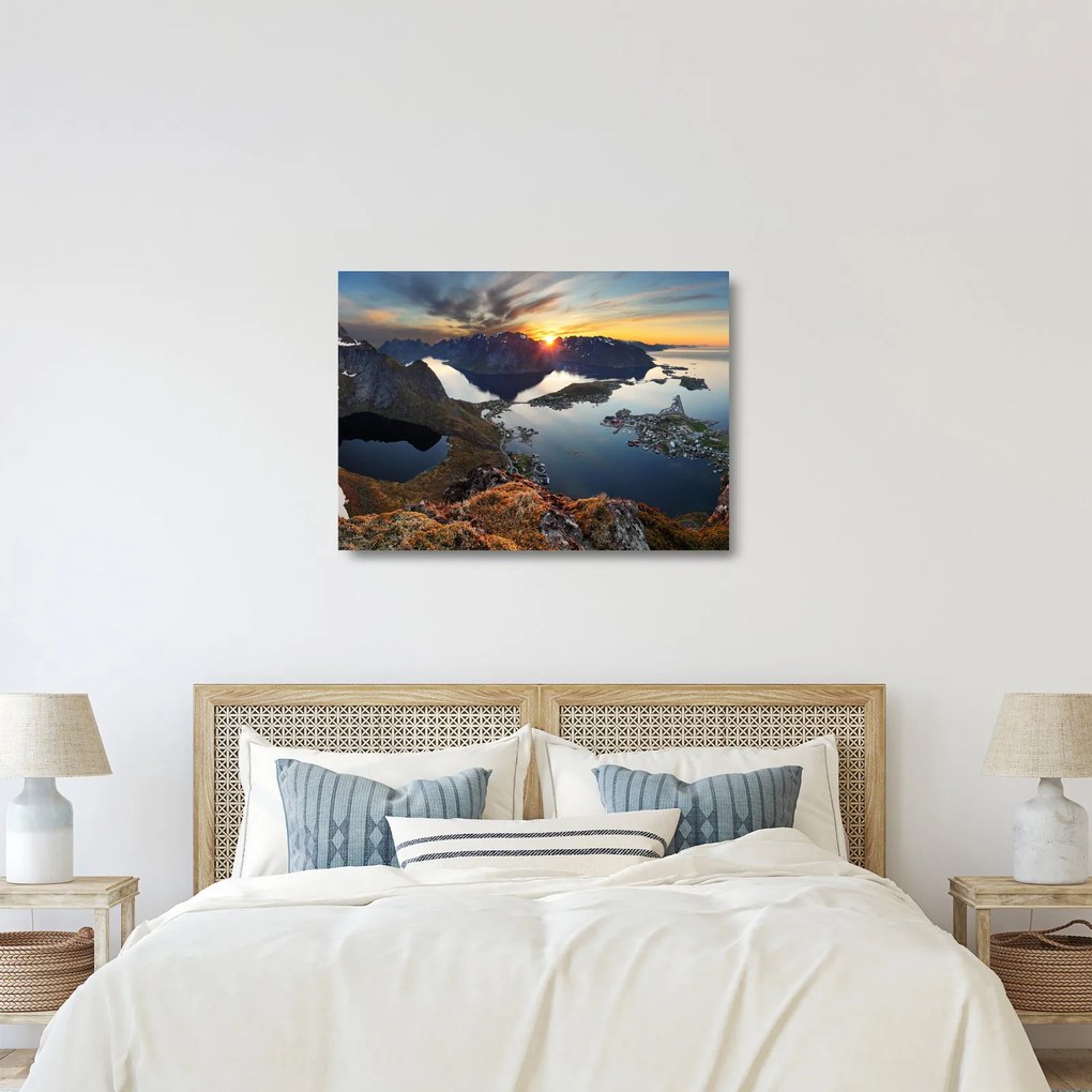 Obraz na szkle - Krajobraz górski, Norwegia (70x50 cm)