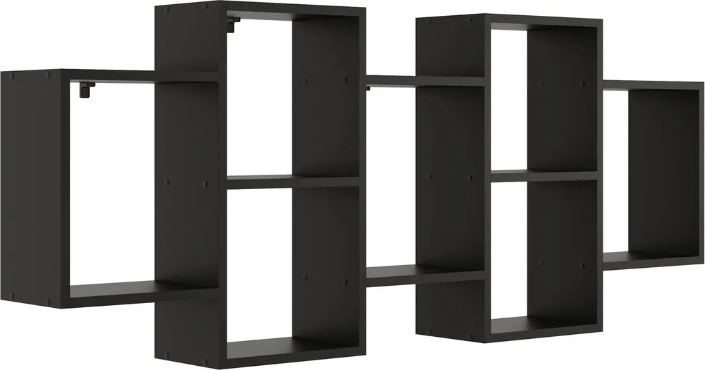 Czarna Minimalistyczna Półka Ścienna H0-G01