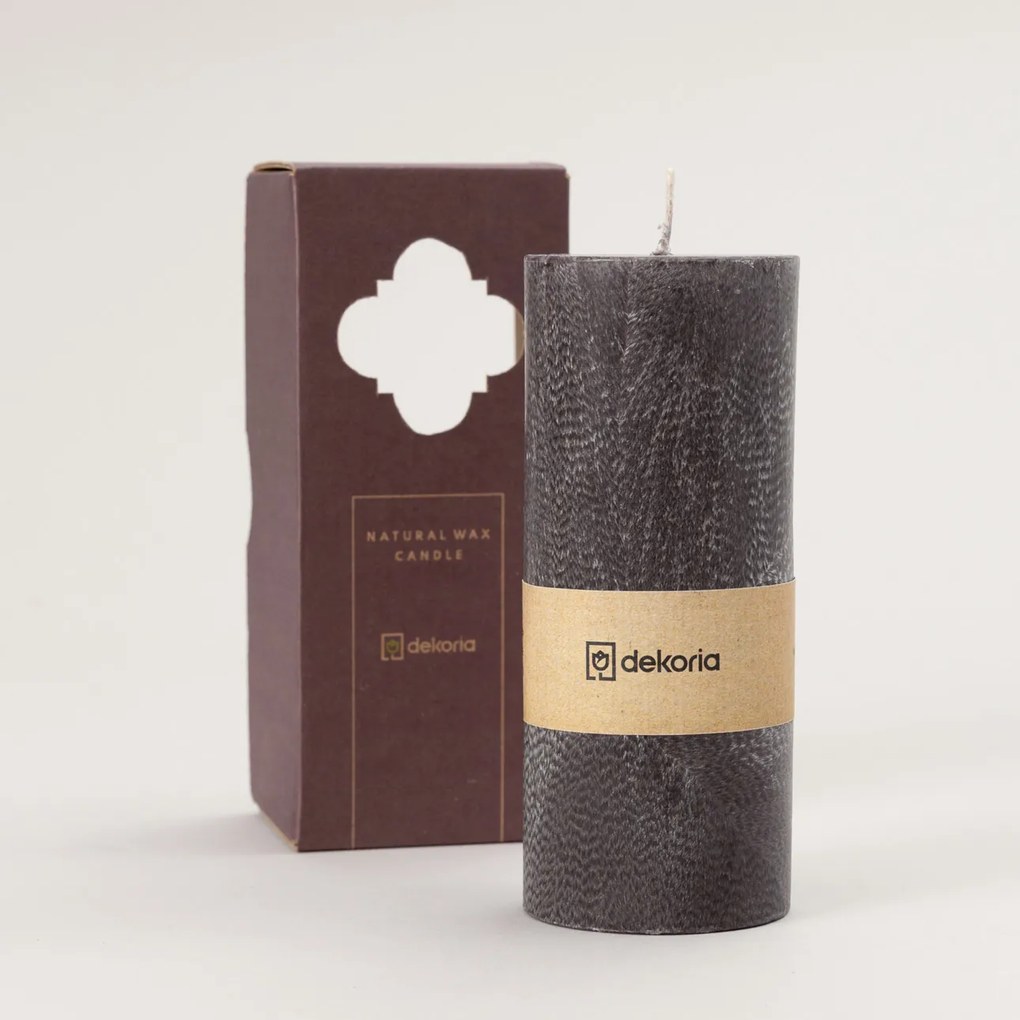 Świeca zapachowa palmowa walec Black