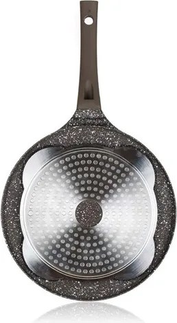 Banquet Patelnia na 4 racuchy z powierzchnią nieprzywierającą Granite Dark Brown 26 cm