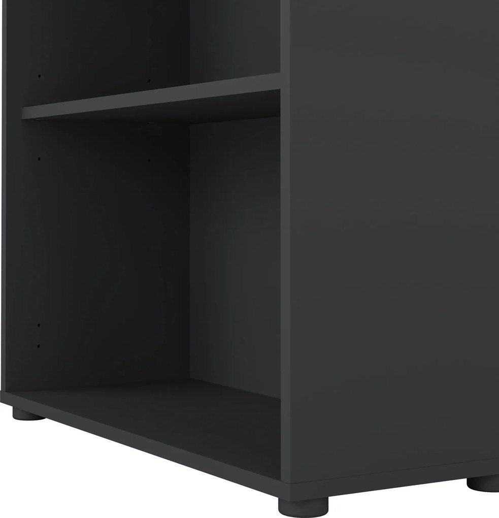 Wysoki regał otwarty Sign 80 szary mat