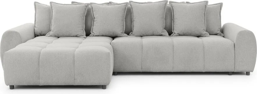 Jasnoszary narożnik (lewostronny/z szezlongiem) Albane – Ropez