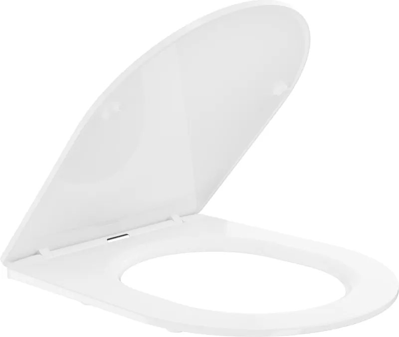 Mexen deska wolnoopadająca slim, duroplast, biała połysk - 39030100