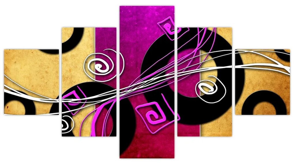 Obraz abstrakcji (125x70 cm)